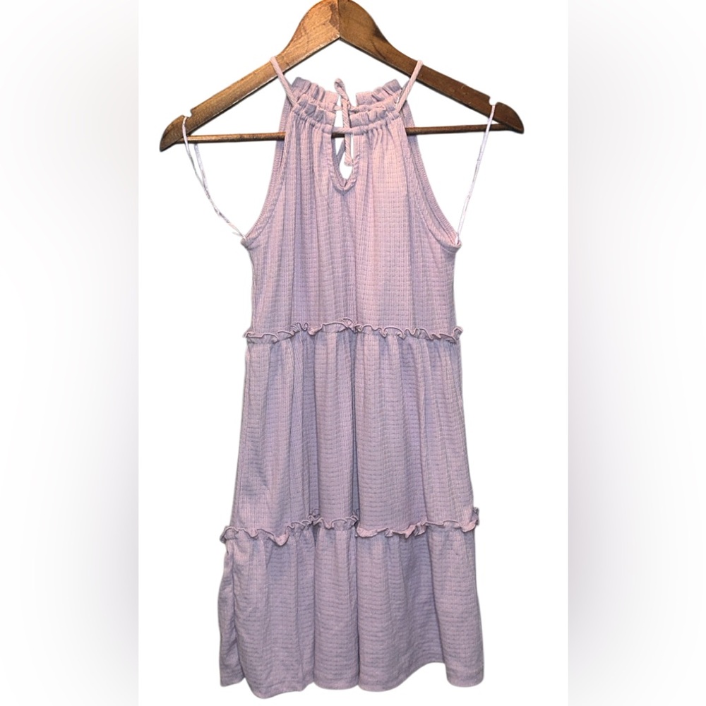 Elegant Lavender Sleeveless Dress